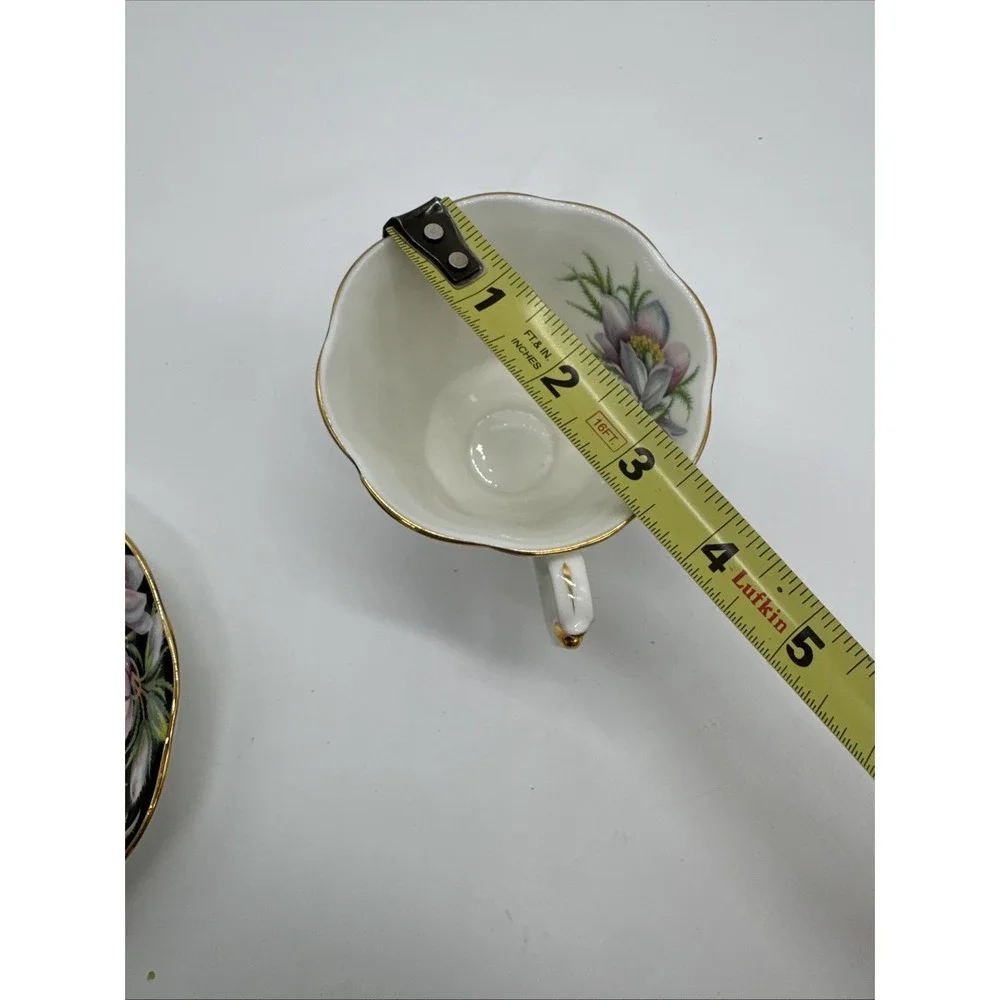 Vintage Royal Abert Provincial Flower Prairie Crocus Fine Bone‎ Teacup & Saucer